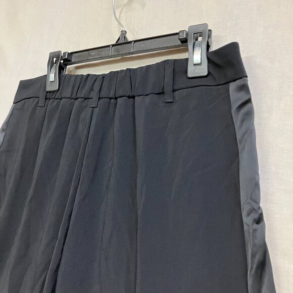 A New Day Women's Size 6 Black High-Rise Satin Side Striped Straight Trouser - Picture 12 of 14